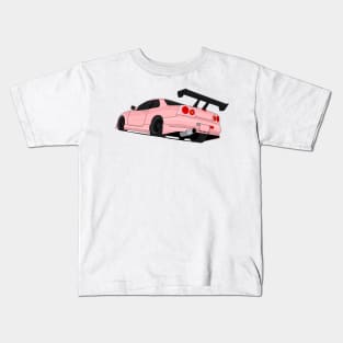 SKYLINE GTR R34 PINK Kids T-Shirt